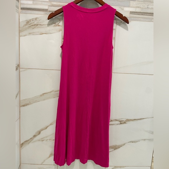 Time & Tru Vibrant Pink Sleeveless Tank Dress | Size Small - Picture 5 of 11